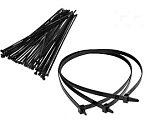 Хомут нейлоновый 3,6х250мм (100шт) черный