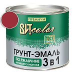 Грунт-эмаль по ржавчине 3 в 1 вишня ВИТ color/ВИТ колор  1,8 кг.