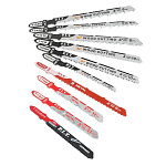 Набор пилок для лобзиков P.I.T. ADVANCE 10 шт, дерево/металл/керамика/фигур. рез, бокс (AJSB01-0010)