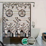 Штора для ванн 180х180 см, полиэстер, Home, T2022-7096
