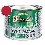 Грунт-эмаль по ржавчине 3 в 1 красная ВИТ color/ВИТ колор  0,4 кг.