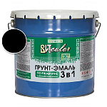 Грунт-эмаль по ржавчине 3 в 1 черная ВИТ color/ВИТ колор 10 кг.