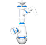 Сифон Ани Грот 1 1/2"х40 с отводом д/стир.машины А2000