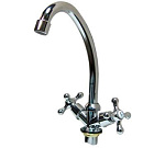 Смеситель д/кухни "DIABLO" 1/2 м/к на гайке (250-R-54) Крест