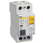 Выключатель автоматический 2 полюс. диф. тока (УЗО) 16А30mА тип АС ВД-1-63 ИЭК 