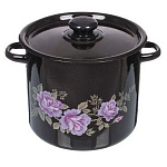 Кастрюля эмал.  5,5л С1617,36/С1617,13СГ в ассорт.  