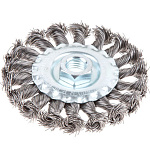 Щетка дисковая косич. 100мм/М14 GEPARD