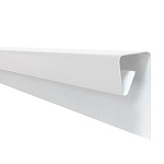 Планка финишная 2м сигнально-белая RAL9003