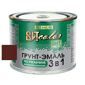 Грунт-эмаль по ржавчине 3 в 1 шоколад  ВИТ color  0,4 кг.
