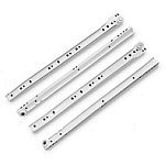 Направляющие роликовые StahlBuro 400/0,8мм белые  (2шт.) 