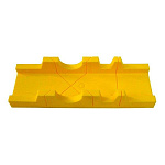 Стусло пластм. 65х300 мм фигурн. желтое "USPEХ"