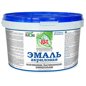 Эмаль акриловая с ароматом яблока 2 кг.