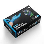 Перчатки нитриловые стандарт, голубые, L, 100 шт/уп., ADM/10