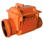 Клапан канализ. обратный наружный 110мм 